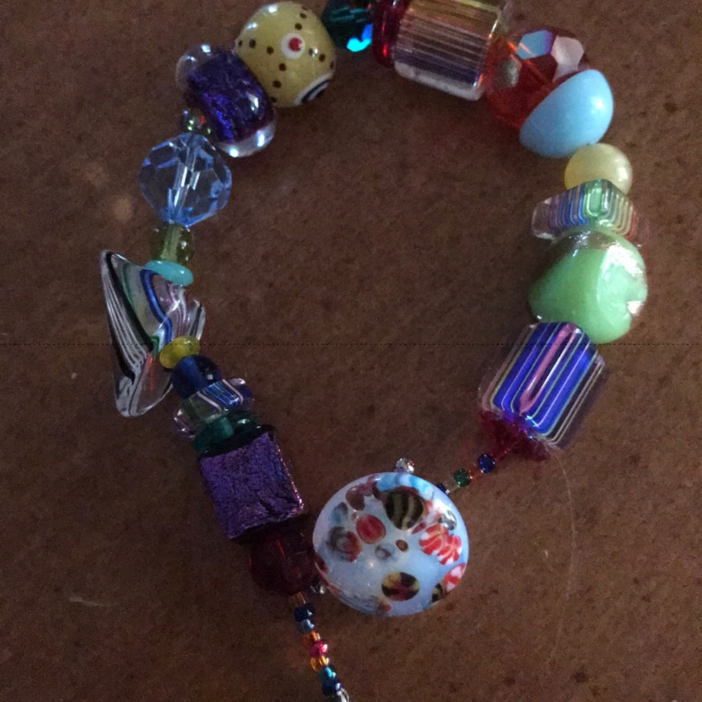 Murano  Glass bead bracelet